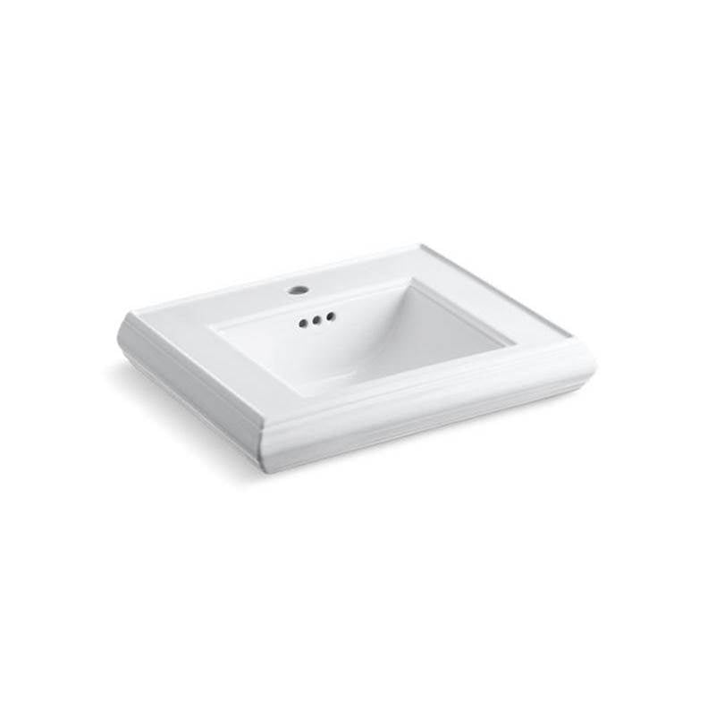 Kohler - Memoirs Pedestal/console table bathroom sink basin with single faucet-hole drilling - White