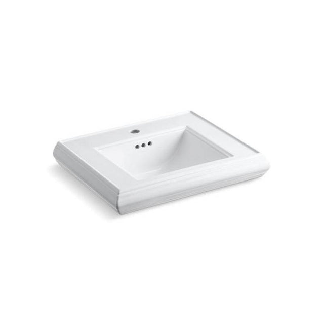 Kohler - Memoirs Pedestal/console table bathroom sink basin with single faucet-hole drilling - White