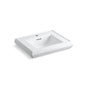 Kohler - Memoirs Pedestal/console table bathroom sink basin with single faucet-hole drilling - White