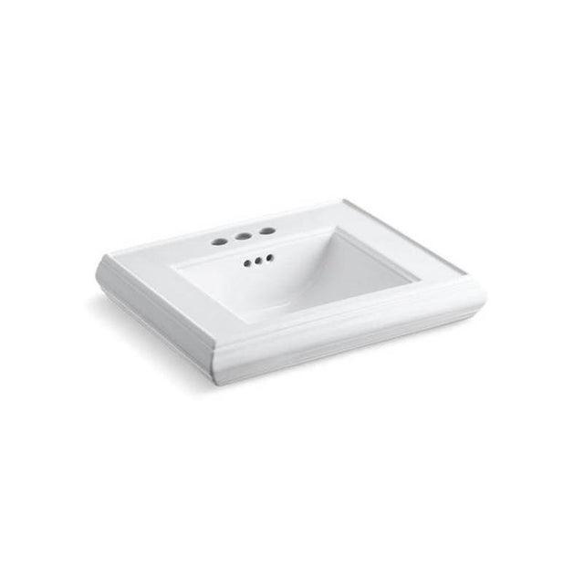Kohler - Memoirs Pedestal/console table bathroom sink basin with 4'' centerset faucet holes - White