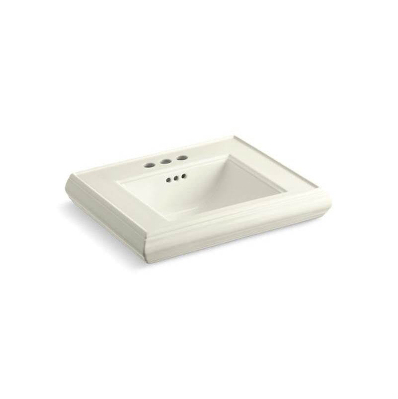 Kohler - Memoirs Pedestal/console table bathroom sink basin with 4'' centerset faucet holes - Biscuit