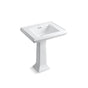 Kohler - Memoirs Classic 27-1/4'' rectangular pedestal bathroom sink - White