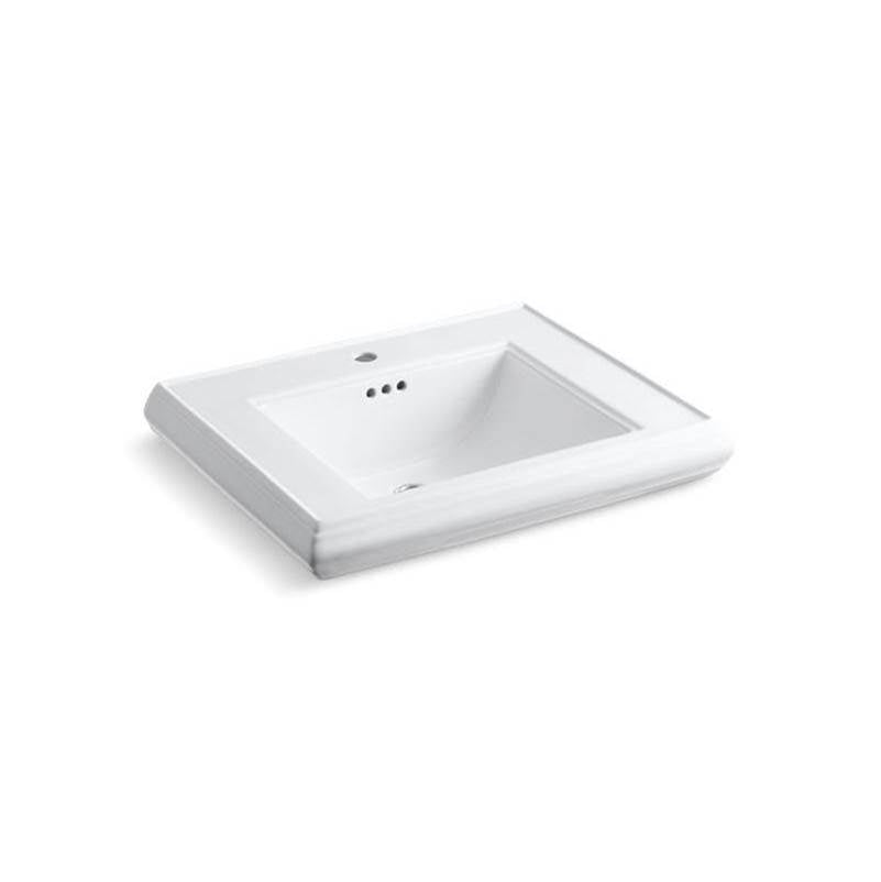 Kohler - Memoirs Pedestal/console table bathroom sink basin with single faucet-hole drilling - White