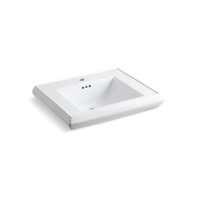 Kohler - Memoirs Pedestal/console table bathroom sink basin with single faucet-hole drilling - White
