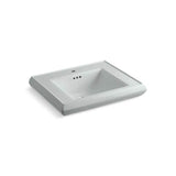 Kohler - Memoirs Pedestal/console table bathroom sink basin with single faucet-hole drilling - Ice Grey