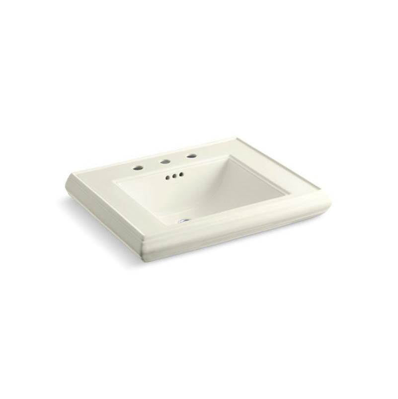 Kohler - Memoirs Pedestal/console table bathroom sink basin with 8'' widespread faucet holes - Biscuit