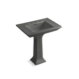 Kohler - Memoirs Stately 30-3/4'' rectangular pedestal bathroom sink - Thunder Grey