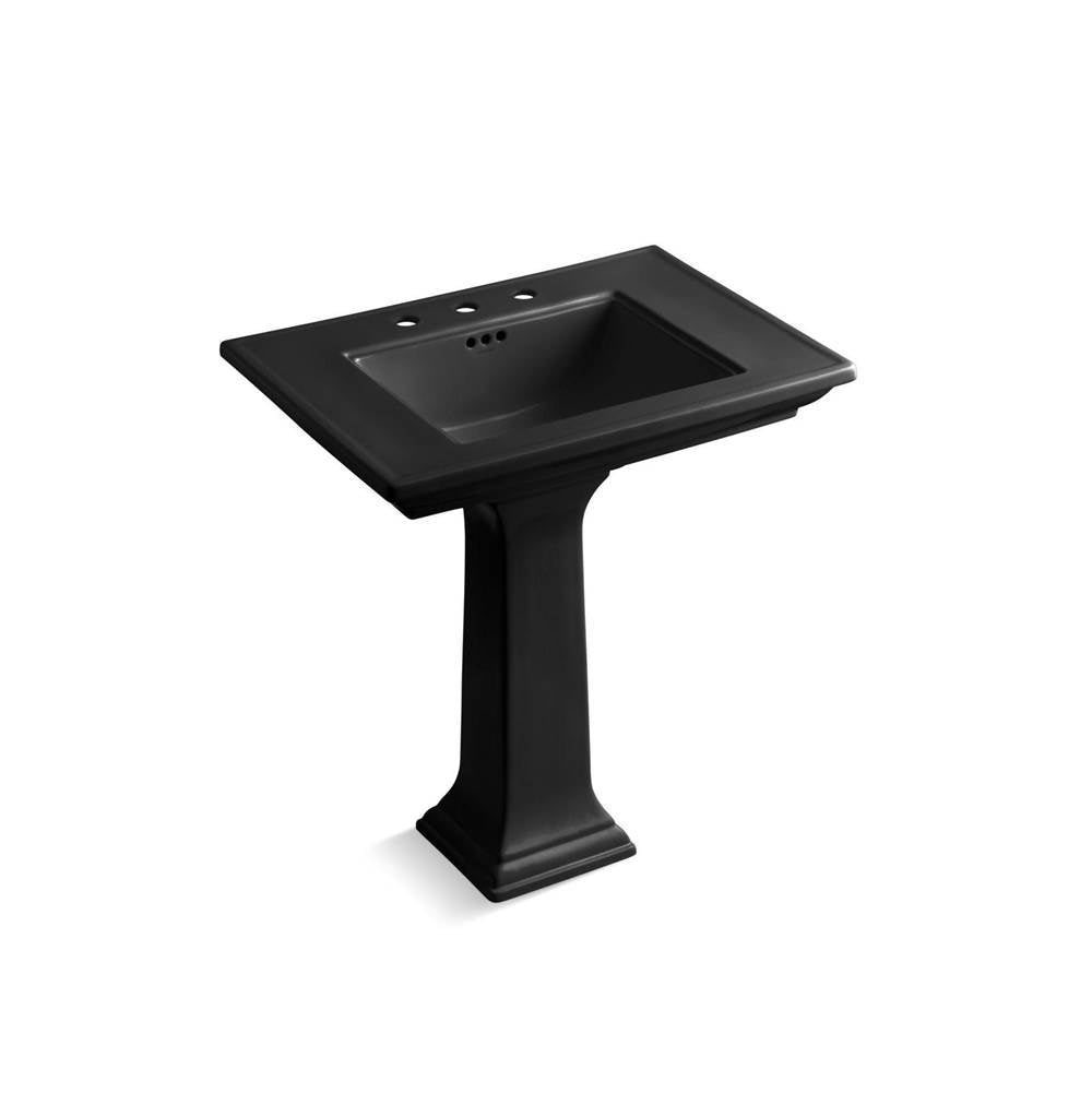 Kohler - Memoirs Stately 30-3/4'' rectangular pedestal bathroom sink - Black