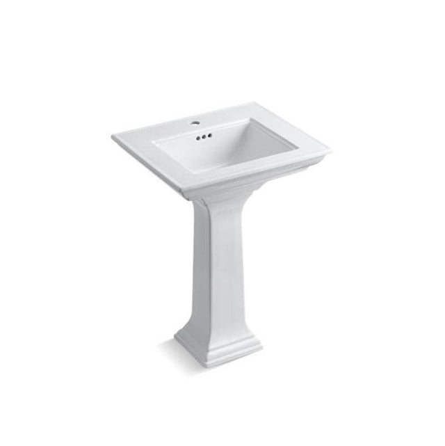 Kohler - Memoirs Stately 25'' rectangular pedestal bathroom sink - White
