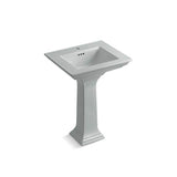 Kohler - Memoirs Stately 25'' rectangular pedestal bathroom sink - Ice Grey