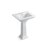 Kohler - Memoirs Stately 25'' rectangular pedestal bathroom sink - White