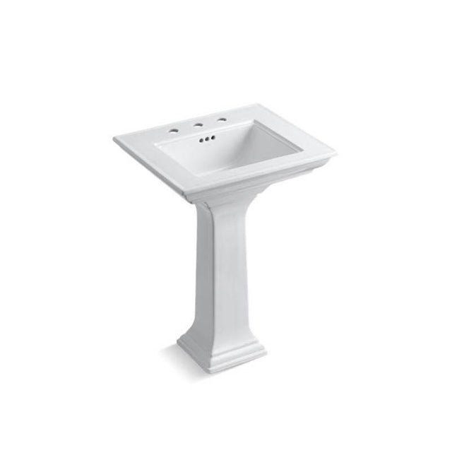 Kohler - Memoirs Stately 25'' rectangular pedestal bathroom sink - White