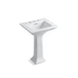 Kohler - Memoirs Stately 25'' rectangular pedestal bathroom sink - White