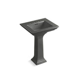 Kohler - Memoirs Stately 25'' rectangular pedestal bathroom sink - Thunder Grey