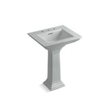 Kohler - Memoirs Stately 25'' rectangular pedestal bathroom sink - Ice Grey