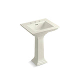Kohler - Memoirs Stately 25'' rectangular pedestal bathroom sink - Biscuit