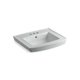 Kohler - Archer 24'' rectangular pedestal bathroom sink - Ice Grey