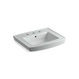 Kohler - Archer 24'' rectangular pedestal bathroom sink - Ice Grey