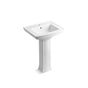 Kohler - Archer 24'' rectangular pedestal bathroom sink - White