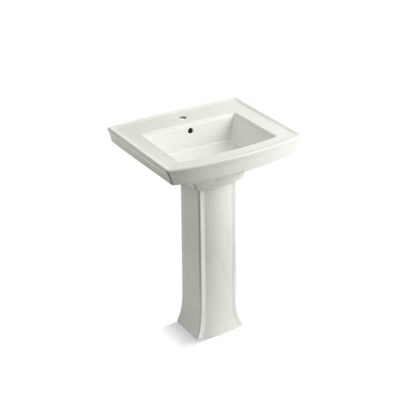 Kohler - Archer 24'' rectangular pedestal bathroom sink - Dune