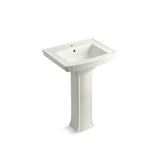 Kohler - Archer 24'' rectangular pedestal bathroom sink - Dune