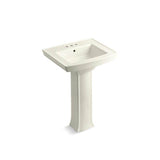 Kohler - Archer 24'' rectangular pedestal bathroom sink - Biscuit