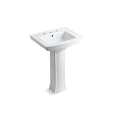 Kohler - Archer 24'' rectangular pedestal bathroom sink - White