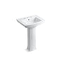 Kohler - Archer 24'' rectangular pedestal bathroom sink - White