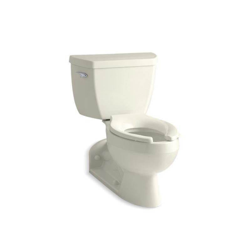Kohler - BarringtonE Two-piece elongated toilet, 1.6 gpf - Biscuit