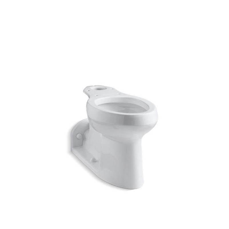 Kohler - BarringtonE Comfort Height toilet bowl with bedpan lugs, less seat - White
