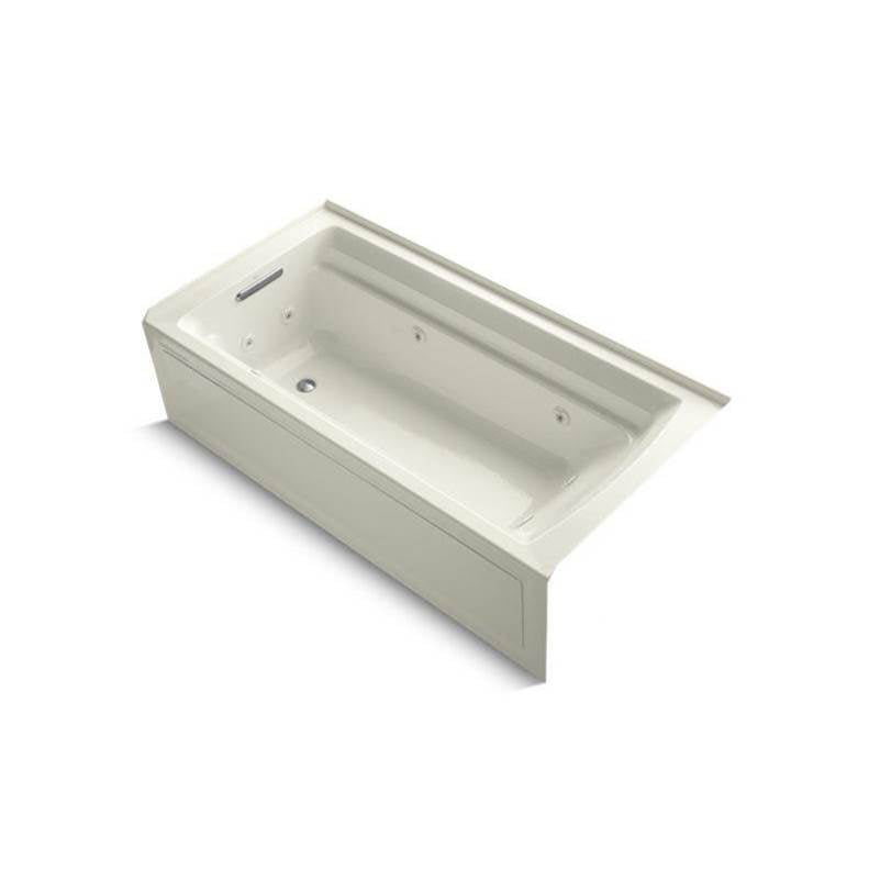 Kohler - Archer 72'' x 36'' alcove whirlpool bath with alcove, left drain - Biscuit