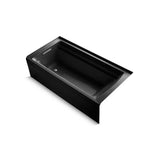Kohler - Archer 72'' x 36'' alcove bath, left drain - Black