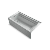 Kohler - Archer 72'' x 36'' alcove bath, left drain - Ice Grey