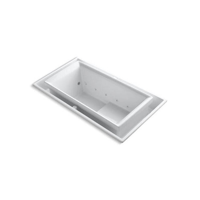 Kohler - sok 63'' x 31-1/2'' drop-in Effervescence bath with chromatherapy and right-hand drain - White