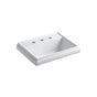 Kohler - Tresham 21-3/4'' rectangular drop-in bathroom sink - White
