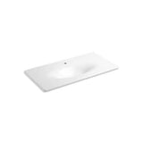 Kohler - Iron/Impressions 43'' Enameled cast iron vanity top with integrated oval sink - White