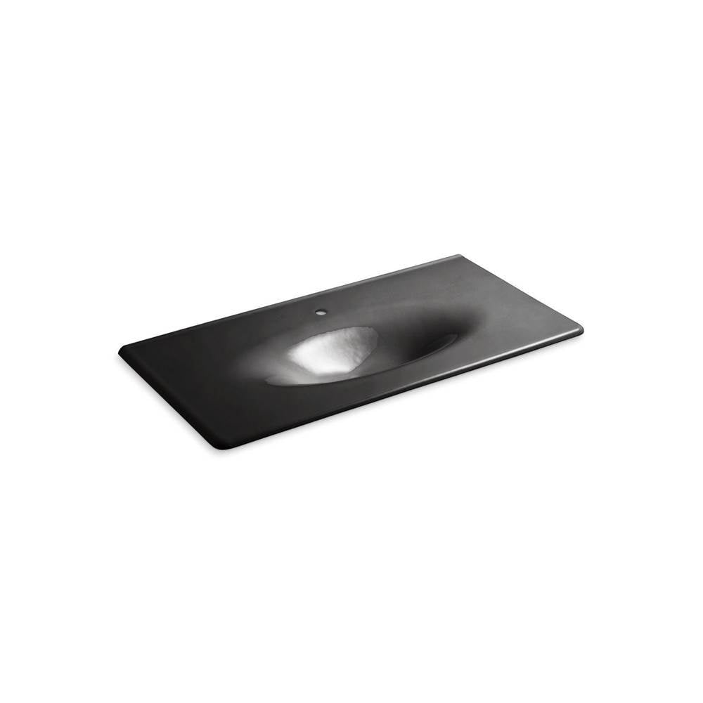 Kohler - Iron/Impressions 43'' Enameled cast iron vanity top with integrated oval sink - Black