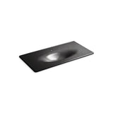 Kohler - Iron/Impressions 43'' Enameled cast iron vanity top with integrated oval sink - Black