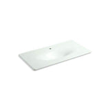 Kohler - Iron/Impressions 43'' Enameled cast iron vanity top with integrated oval sink - Sea Salt