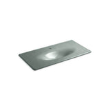 Kohler - Iron/Impressions 43'' Enameled cast iron vanity top with integrated oval sink - Basalt