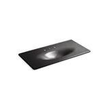 Kohler - Iron/Impressions 43'' Enameled cast iron vanity top with integrated oval sink - Black