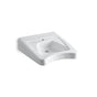Kohler - MorningsideE 20'' x 27'' wall-mount/concealed arm carrier wheelchair bathroom sink with single faucet hole - White