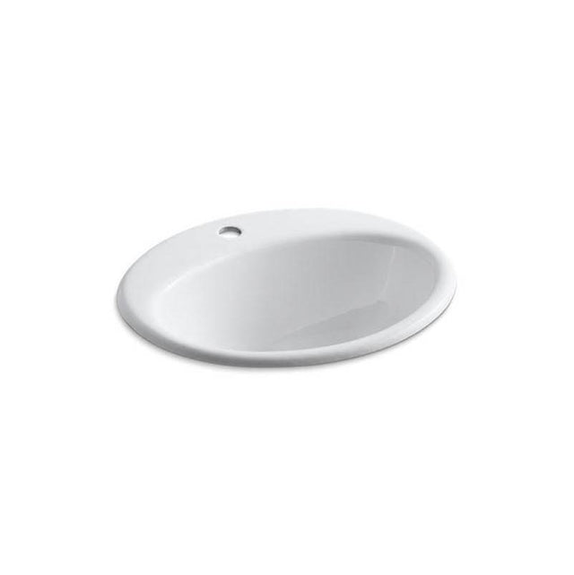 Kohler - Farmington 19-1/4'' oval drop-in bathroom sink - White