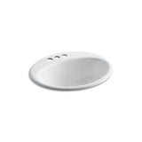 Kohler - Farmington 19-1/4'' oval drop-in bathroom sink - White