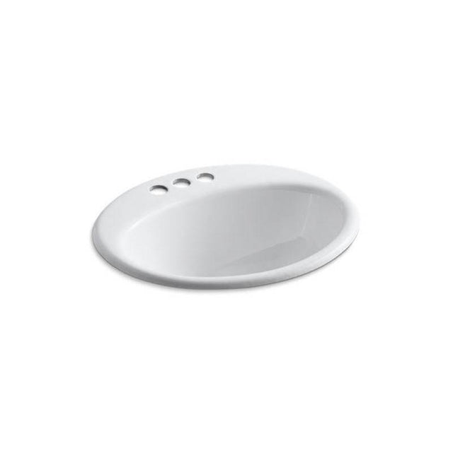 Kohler - Farmington 19-1/4'' oval drop-in bathroom sink - White
