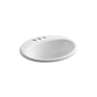 Kohler - Farmington 19-1/4'' oval drop-in bathroom sink - White