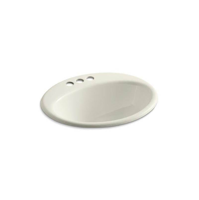 Kohler - Farmington 19-1/4'' oval drop-in bathroom sink - Biscuit