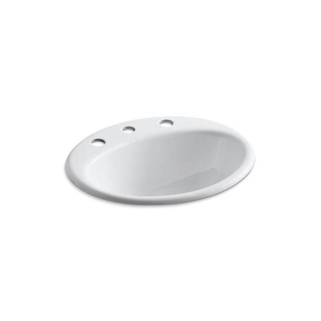 Kohler - Farmington 19-1/4'' oval drop-in bathroom sink - White