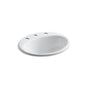 Kohler - Farmington 19-1/4'' oval drop-in bathroom sink - White