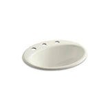 Kohler - Farmington 19-1/4'' oval drop-in bathroom sink - Biscuit